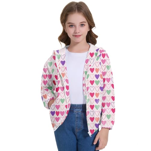 American Trends Girls Rain Jacket Lightweight Waterproof Raincoat for Girls Kids Rain Coat Windbreaker Jacket Size 4-10 Years2