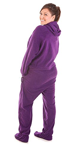 Image of Forever Lazy Footed Adult Onesies, One-Piece Pajama Jumpsuits for Men and Women, Unisex. with Detachable Feet.