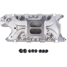 84026 Aluminum Dual Plane Intake Manifold Replacement for Ford Small Block Windsor, 1962-1965 V8 4.3L/260, 1963-1969 V8 4.7L/289, 1968-2001 V8 5.0L/302