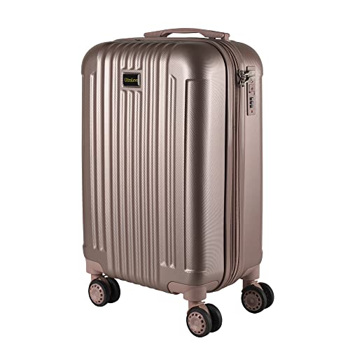 Mala de Bordo em ABS Com 4 Rodas 360 - AeroMalas Croácia (Rose)