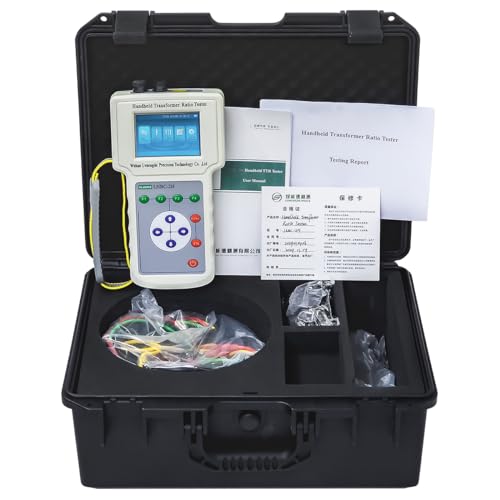 VLUUKE LCD Display Handheld High Voltage Transformer Turns Ratio Tester HV TTR Testing Equipment