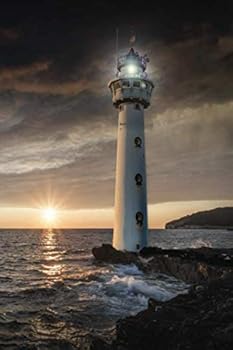 Lighthouse Notebook: Blank Lined Journal