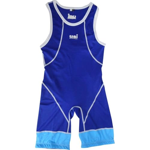 USI UNIVERSAL Wrestling Singlet Comferto for Men & Women, 419WM Standard Singlet for Men & Women Wrestling Uniform Polyester (Size S, Red)