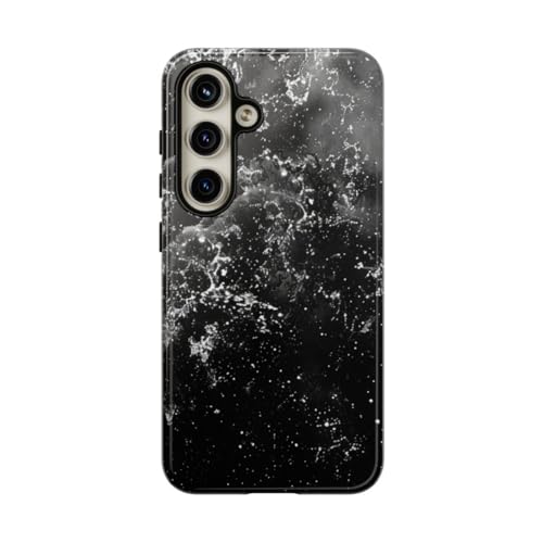 Coque Samsung S24 anti rayures rigide brillante galaxie noire