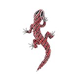 Halloween, Weihnachten usw. WZWHJ schön Frauen Broschen Pins Strass Große Eidechse Broschen for Frauen Gecko Vierbeinige Chamäleon Pin Vivid Tier Brosche Schmuck (Color : Red)