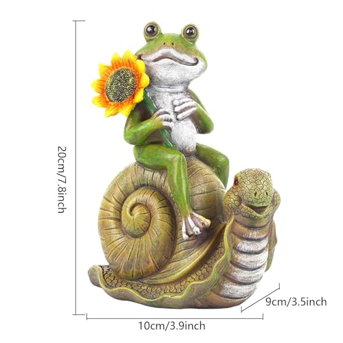 Statue de jardin escargots déco extérieure résine pour cour