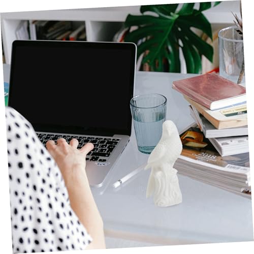 Présent pour décoration de table original avec ce perroquet blanc céramique - 6