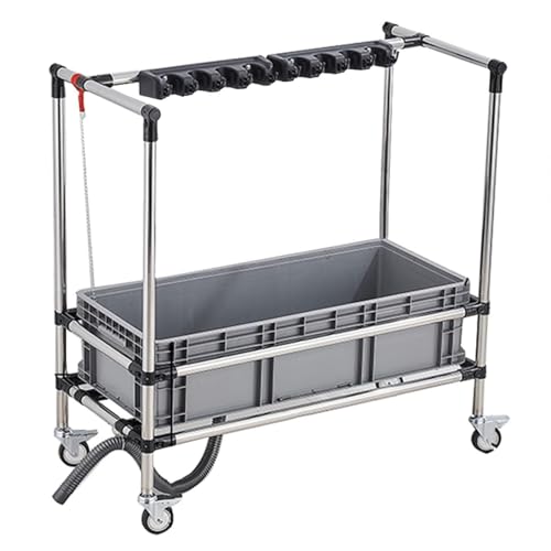 JYHHGDS Fregadero de plástico para fregona, Cubo Multiusos con Ruedas, Fregadero Comercial para fregona, Fregadero Independiente para lavandería, garajes de Cocina