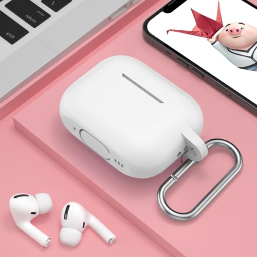 Image of for AirPods Pro 2nd 1st Generation Case Cover with Keychain, Protective Soft Silicone Skin Accessories for Apple AirPods Pro Charging Case 2023 /2022 /2019, Front LED Visible, Clear