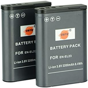 PATONA Chargeur Double Pour EN-EL23, ENEL23, En EL23 Batterie Compatible Avec Nikon Coolpix B700, P900, P900S, S810c, P610, P610S, P600