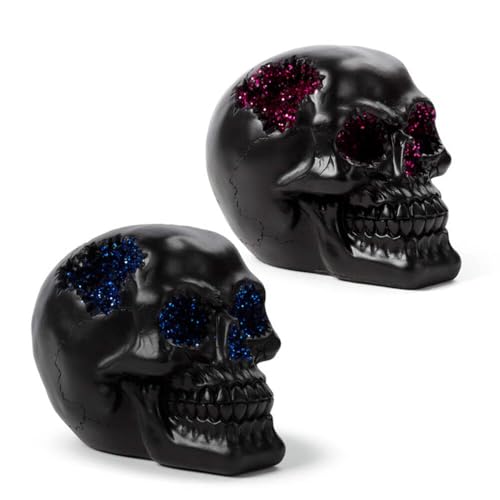 Cráneo decorativo premium efecto cueva de cristal Puckator 2