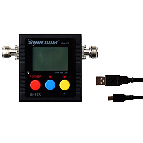 Surecom Gam3Gear SW-102S SO239 Connector Digital VHF UHF 125-525Mhz Power & SWR Meter