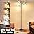 JUNNAI Dimmable LED Floor Lamp, Modern Tall Standing Lamp with Remote & Touch Control, 4 Color Temperatures, 3 Rotatable Light Tree Floor Lamps for Living Room Bedroom Office Reading, Brown