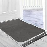 Jlyjlyfu Ultra Thin Door Mat Indoor, 2.6MM Durable Indoor Door Mat Washable Door Mats Non Slip Inside DoorMat Dirt Trapper Indoor Doormat Low Profile Entrance Doormat, Kitchen Rug (60x90cm)
