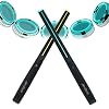AEROBAND Bluetooth Drum Sticks, Elektronisches Lufttrommelset mit Licht, Drahtlose Verbindungstasche, 4 Modi Tragbare Drumsticks für Reisen im Innen- und Außenbereich mit 1 Paar