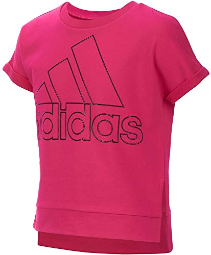 T-shirt graphique adidas filles manches courtes haut de sport coton enfant