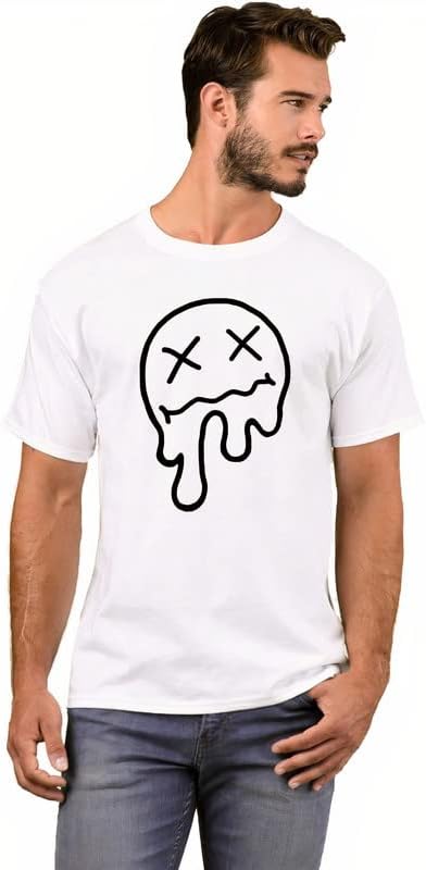 THE DUFFERS | Funny Nirvana Melted Printed Tshirt Round Neck Tshirt Half Sleeve Cotton Funny T-Shirts