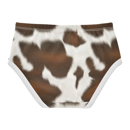 Brown Beige Spots Art Girl Panties Cute Toddlers Underwear Floral Cotton Designer Kids Briefs Undies 2t2