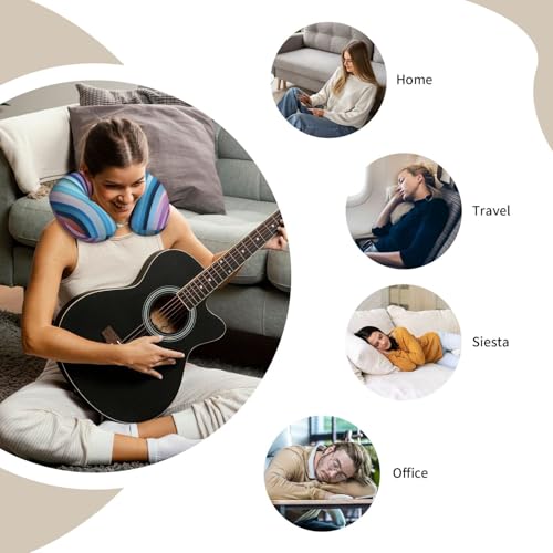 Almohada cuello U espuma viscoelástica para viaje miniatura 5
