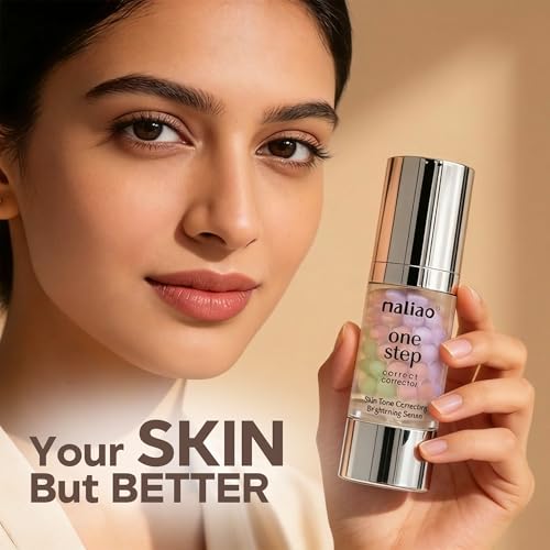 Image of Maliao Natural One Step Correct Corrector | Skin Tone Correcting Serum | Brightening Primer for Even Complexion | Redness & Dullness Neutralizer | Lightweight Formula | 40g
