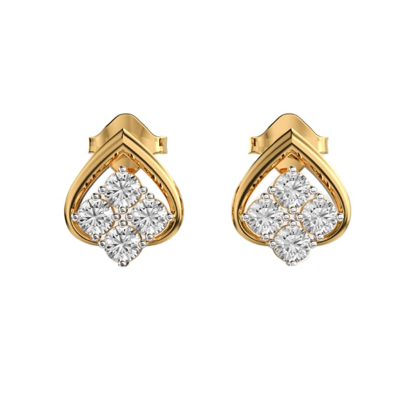Clous d'oreilles en argent sterling 925 rond pour femme LKE_G_00230
