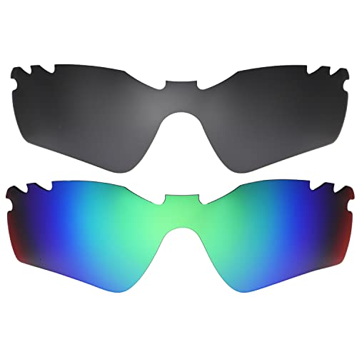Évitez la buée avec les verres ventilés noir vert pour Oakley Radar Path