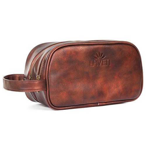 LAVEN LA-02-SR Men Toiletry Bag, Gift Box - Great Birthday Christmas Gift for Man