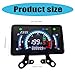 Qsvbeeqj Digital Speedometer Dashboard Suitable for 150 12V Motorcycle Instrument Cluster LED Tachometer