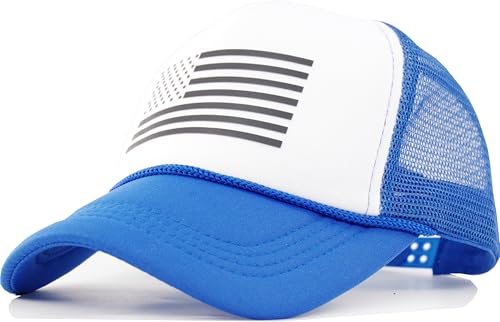 Image of 250th Anniversary American Flag Hats for Men Women, Snapback US Patriotic Trucker Hat Veterans Memorial Day Gifts
