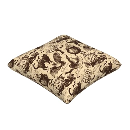 Housses de coussin en lin motif chapeau de sorcière aux finitions premium