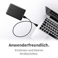 TOSHIBA Canvio Partner 2TB Portable 2.5'' Externe Festplatte, USB 3.2, Mac & Windows kompatibel (HDTB520EK3AB) – Ansicht 3