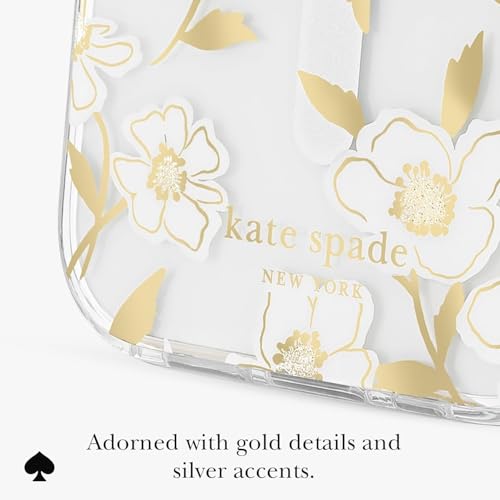 Image of kate spade new york iPhone 17 Case - Sunshine Floral Gems | Compatible with MagSafe - Lightweight Designer Case for iPhone 17 with Anti-Scratch Coating and Sunshine Floral Design