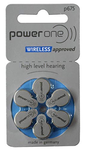 Image of Power One P675 P 675 Hearing Aid Battery 6X2 12 Pcs,Grey