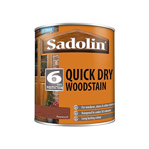 Sadolin Quick Drying Woodstain 1 litre Std Colour - Redwood