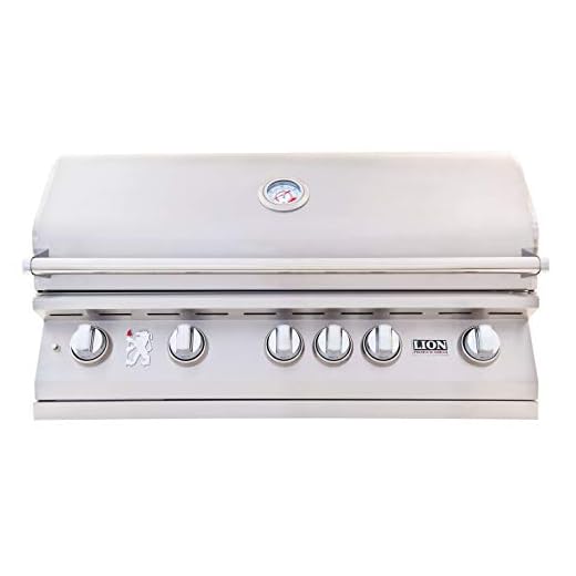 Lion L90000 40-Inch Built-in Natural Gas Grill with Rear Infrared Burner