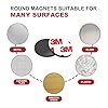Small Magnets with Adhesive Backing for Crafts,Self Sticky Magnetic Sticker,Round Adhesive Dot Magnets for Classroom (36Pcs Circle 3/4 X 0.08 Rubber Magnets) #3