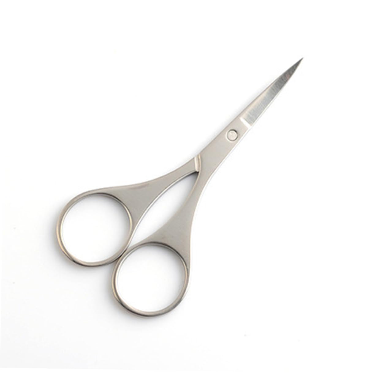 FRCOLOR Tijeras Vibrissa de Acero Inoxidable para Recortar Cejas y Vello Nasal Puntas Redondeadas Seguras