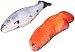 Cat Toys,Catnip Simulated fluffy fish,artificial fish toy for cat,Clear original printing,harmless and chemical free.Favorite toy for pets such as cats,kitties and baby cats.Red And Silvery 2 Piece