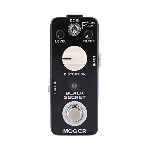 SHUIYUE Noir Secret Micro Mini Distorsion Guitare électrique Effet pédale True Bypass,Effet Guitare - Les Beatles, Paul McCartney, John Lennon, RIngo Starr, George Harrison SHUIYUE Noir Secret Micro Mini Distorsion Guitare électrique Effet pédale True Bypass,Effet Guitare – Image 3
