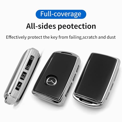 Image of Creativity for Mazda Key fob Case accessories (Silver Key Cover)
