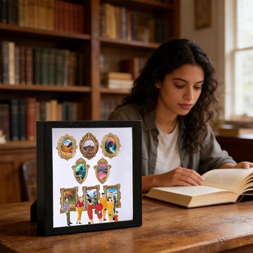 Boîte de silhouette mini musée pour figer vos précieux souvenirs d'enfance