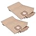 Produktbild vhbw 10x Staubsaugerbeutel kompatibel mit Hitachi CV-200P, CV-400P eco, CV-300P Staubsauger - Papier, 32cm x 20cm, braun