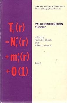 Hardcover Value-distribution theory;: Proceedings (Pure and applied mathematics) Book