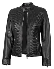 Maude - Black Leather Jacket Women