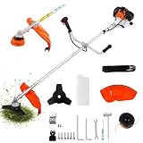 Decespugliatore a Scoppio Professionale 52cc 2 Tempi - Sistema ANTIVIBRANTE e AVVIAMENTO FACILITATO – MULTIFUNZIONE 2 in 1 con Testina Tap & Go 2mm e Disco in Acciaio a 3 Denti – Tagliaerba a Scoppio