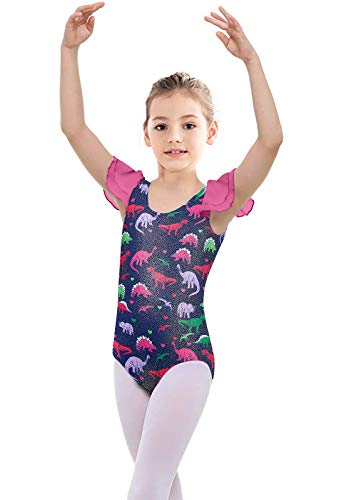image for Kids4ever Girls' Dance Unitards Gymnastics Leotards 4-5 Years Old Todd