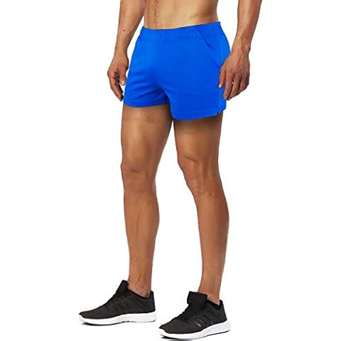 Muscle Alive Men's Cotton Spandex Running Shorts Cover