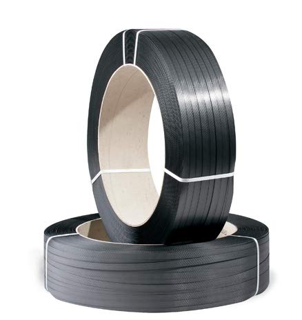 PP-Umreifungsband Großrolle, 12,7x0,65mmx2500lfm, schwarz, Kerndurchm. 406mm, Reißfestigkeit 175kp