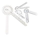 EMI 4 Piece Goniometer Set - 12 inch, 6 inch, 180 Degree, and Finger EGM-470