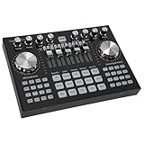 Tacdas K1 Live Soundkarte Tragbare Bluetooth Soundkarte Professionell Einstellbare LautstäRke Audio für Musikaufnahmen